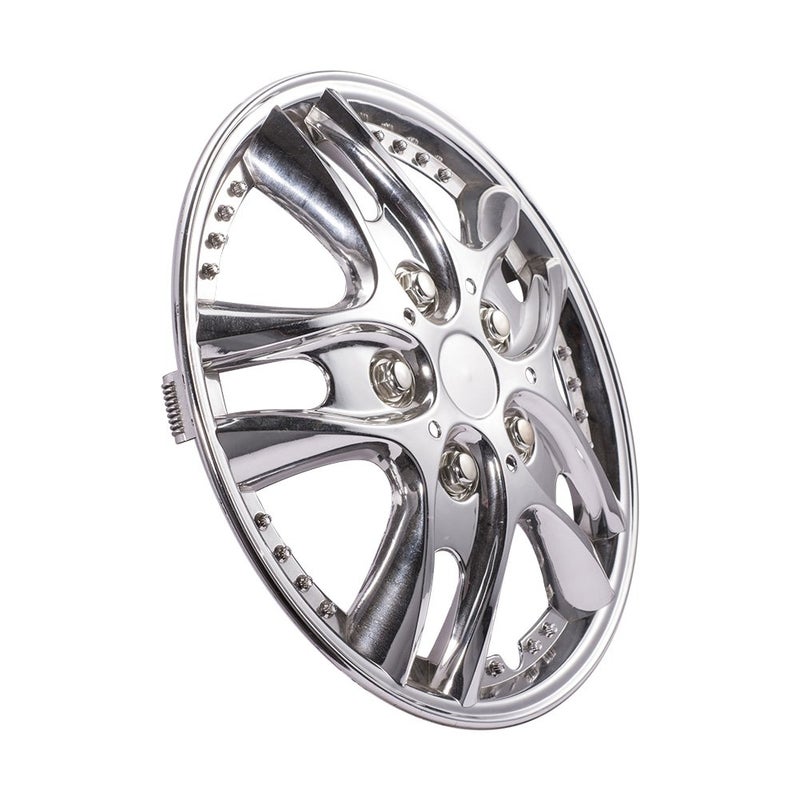 ATMOMO 12 Inch Silver Wheel Cover Kit 12'' Hubcap Wheel Cover Electrosilvering Pack of 4 - Image 2